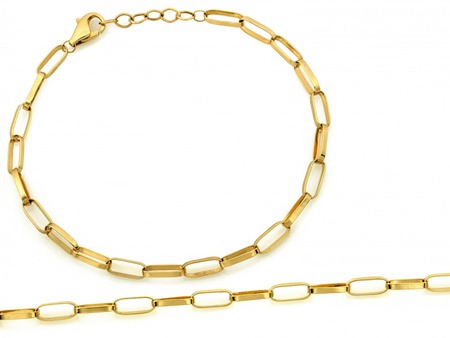Bransoletka złota z dużych ogniw modna na czasie