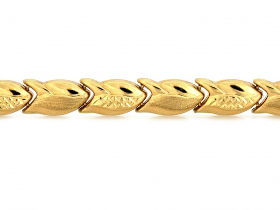 Damska bransoletka złota stampato