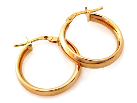 Kolczyki złote koła 30mm