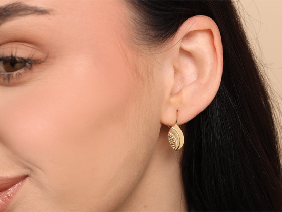 Kolczyki złote angielskie zapięcie