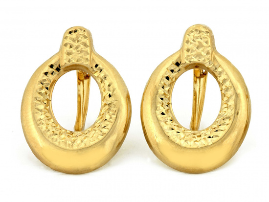 Kolczyki złote angielskie idealne dla mamy dla babci