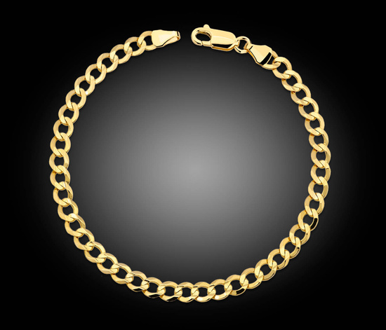 Złota bransoletka 585 pancerka 