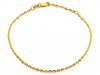 Delikatna złota bransoletka łańcuszkowa ankier 2mm