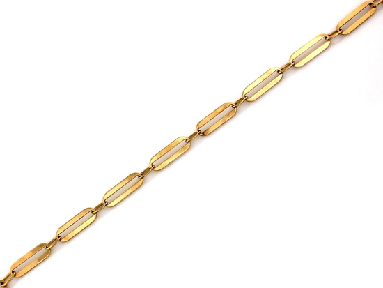 Bransoletka złota modna z dużych ogniw