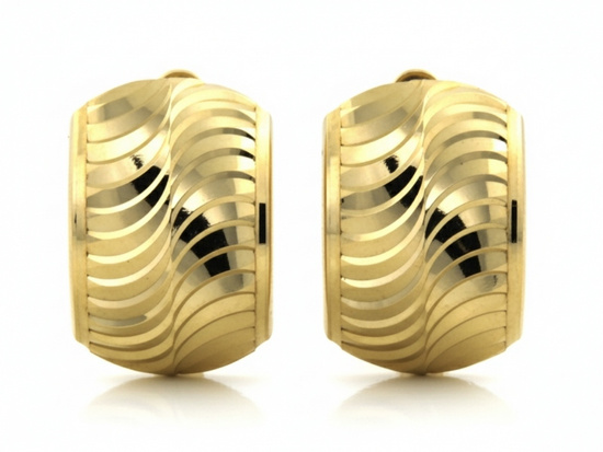 Kolczyki złote klasyczne ponadczasowe