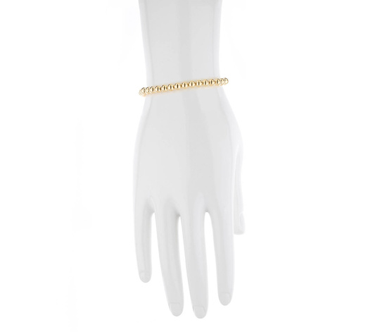 Złota bransoletka 925 kulki - 17 - 20,5 cm