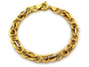 Bransoletka złota modna z dużych ogniw