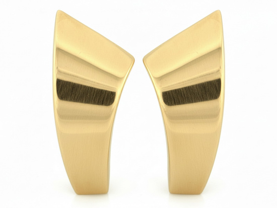 Złote kolczyki uniwersalny prezent klasyka elegancji