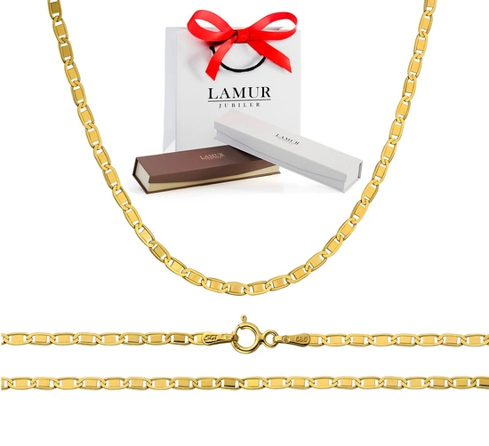 Złoty łańcuszek 585 Valentino - 45 cm