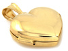Zawieszka złota puzderko serce na zdjęcie