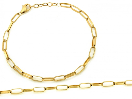 Bransoletka złota z dużych ogniw modna na czasie