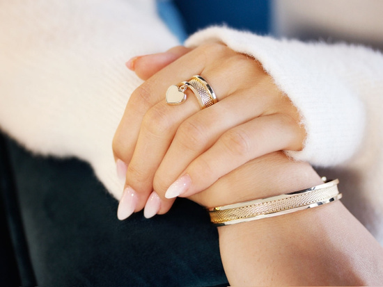 Bransoleta złota sztywna szeroka bangle ekskluzywna