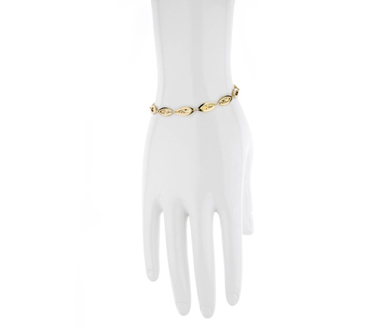 Złota bransoletka 333 klasyczna - 19 cm