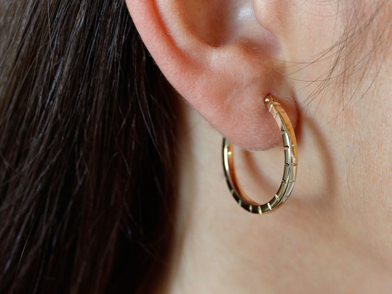 Kolczyki złote koła 26mm