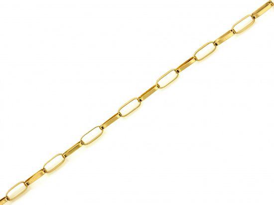 Bransoletka złota z dużych ogniw modna na czasie