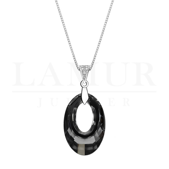 Naszyjnik elipsa Swarovski