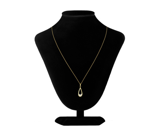 Złoty naszyjnik 585 - łezka