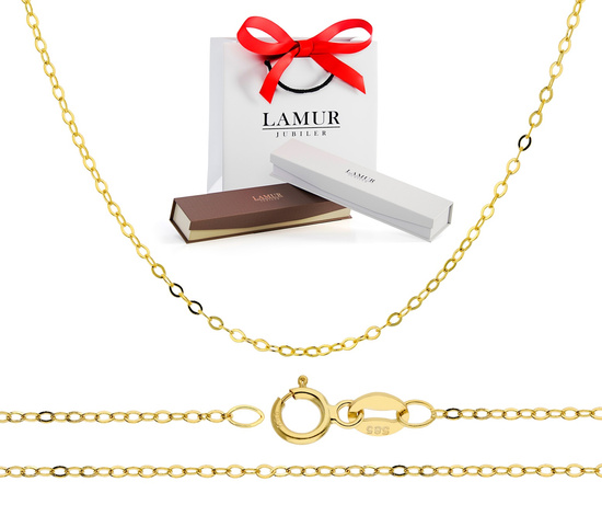 Złoty łańcuszek 585 ankier