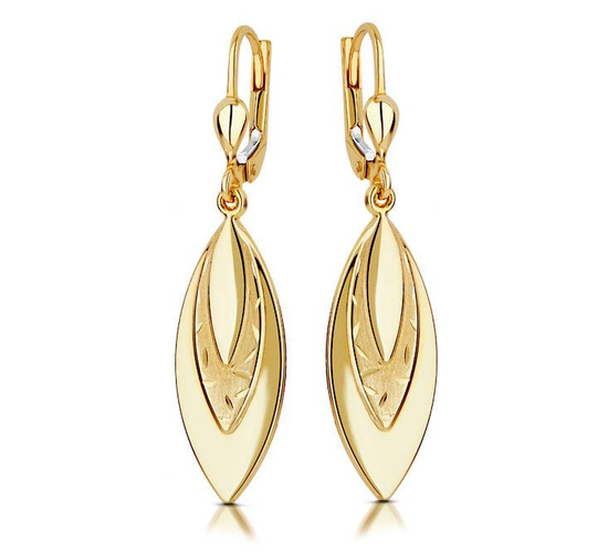 Złote kolczyki 375 - wiszące