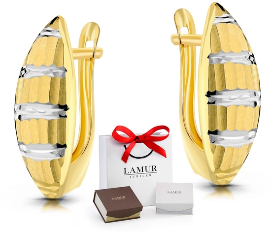 Złote kolczyki 585 - klasyczne