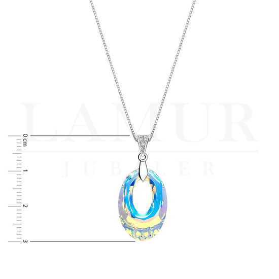 Naszyjnik elipsa Swarovski