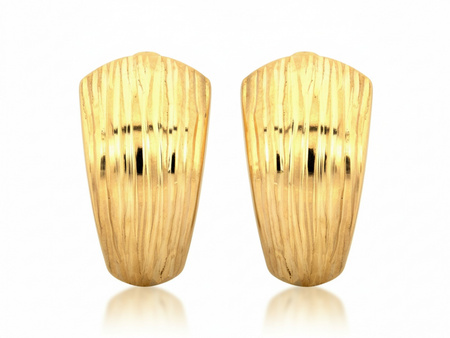 Klasyczne kolczyki złote blaszki