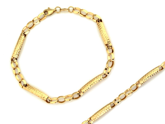 Złota bransoletka błyszcząca idealna na prezent dla Mamy