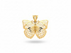 Złota zawieszka ażurowy motyl misterny wzór