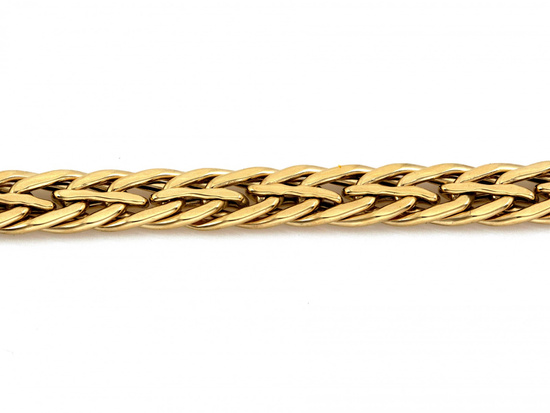 Bransoletka złota grube przeplatane ogniwa efektowna