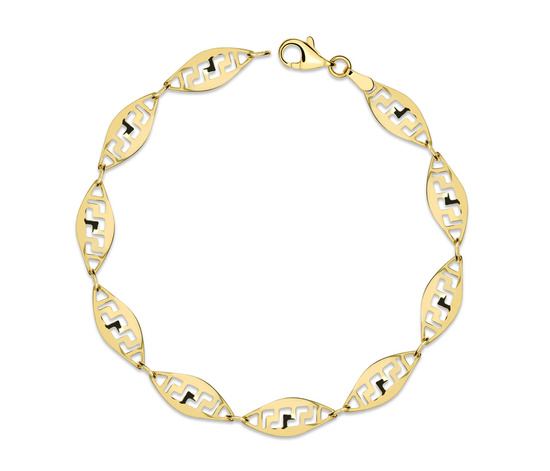 Złota bransoletka 375 grecka 