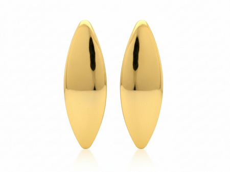 Kolczyki złote blaszki na angielskim zapięciu