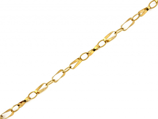 Złota bransoletka oryginalna modna efektowna duże ogniwa