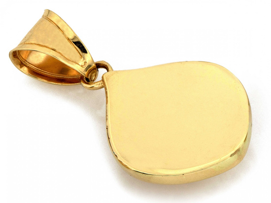 Zawieszka złota ażurowa z kulkami