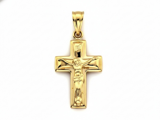 Krzyżyk złoty wisiorek zawieszka