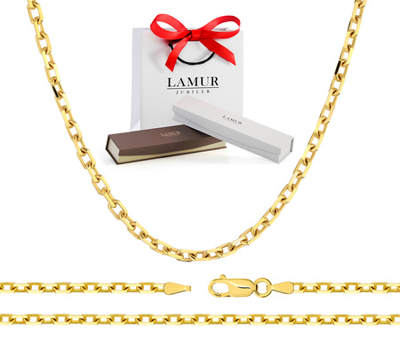 Złoty łańcuszek 585 ankier