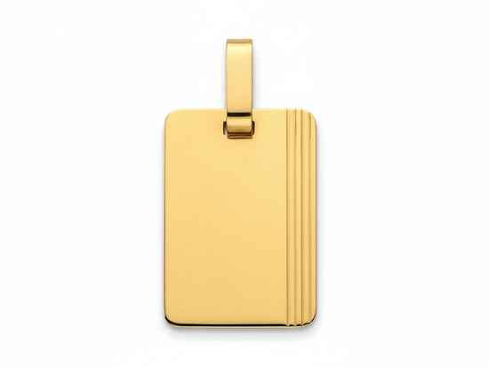 Zawieszka złota blaszka pod grawer