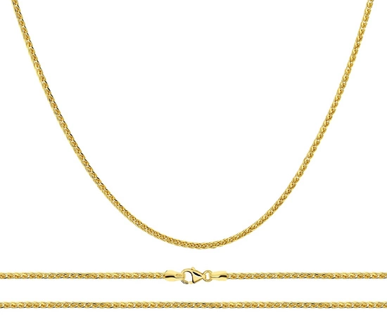 Złoty łańcuszek 925 lisi ogon - 50 cm