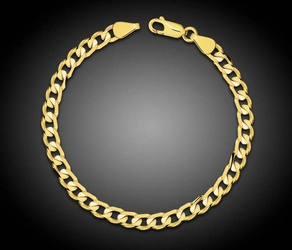 Złota bransoletka 585 pancerka