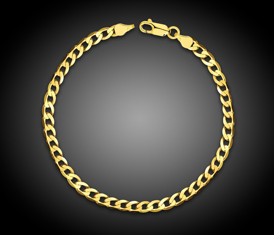 Złota bransoletka 585 pancerka