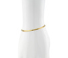 Złota bransoletka 925 taśma, żmijka - 17,5 - 20,5 cm