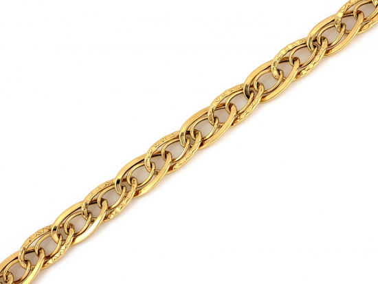 Bransoletka złota modna z dużych ogniw