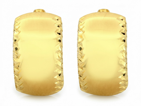 Kolczyki złote angielskie błyszczące