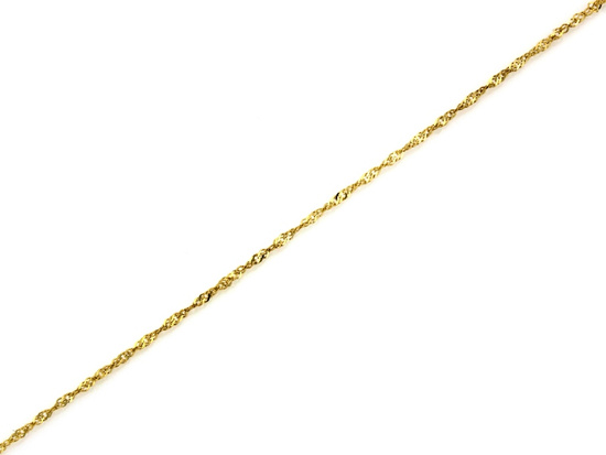 Złota bransoletka łańcuszkowa singapur