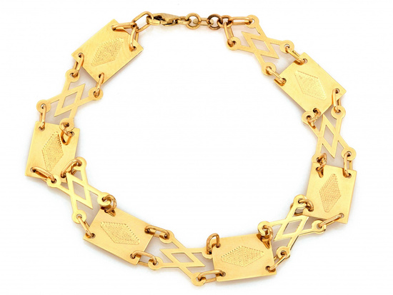 Bransoletka złota ekskluzywna elementowa