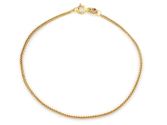 Bransoletka złoty łańcuszek lisi ogon