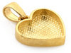 Złota zawieszka małe serce możliwy grawer