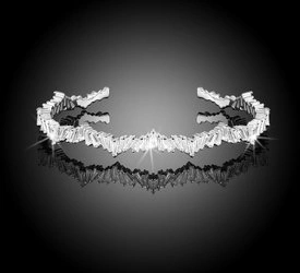 Bransoletka srebrna 925 z diamentowymi cyrkoniami