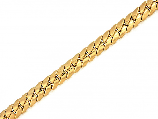 Gruba złota bransoletka unisex