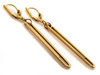 Kolczyki złote długie sztywne modne ruchome