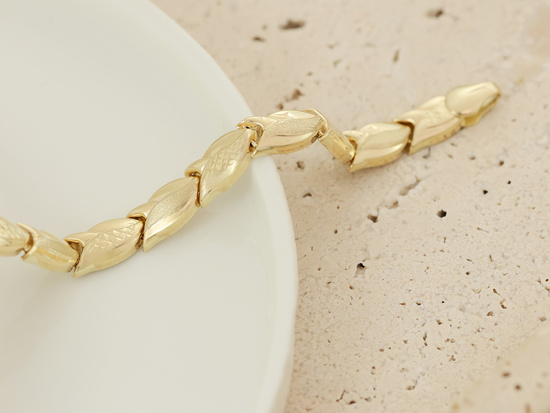 Damska bransoletka złota stampato